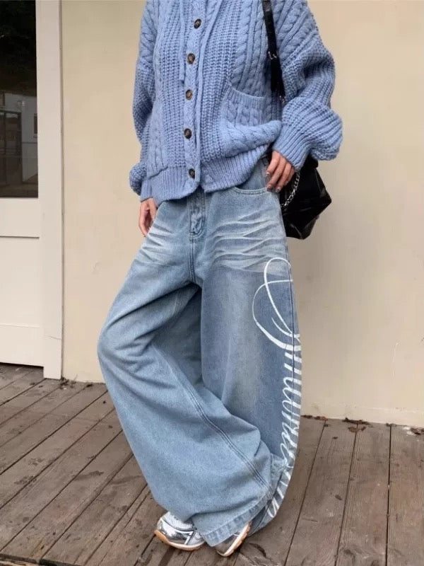 Manttoon Printed Baggy Jean
