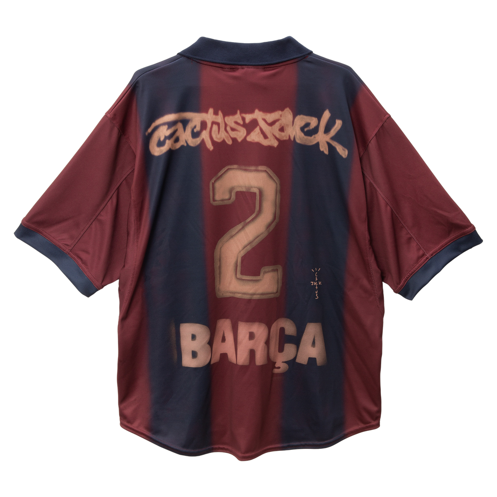 TRAVIS SCOTT X NIKE X FC BARCELONA RETRO HOME SKELETON JERSEY