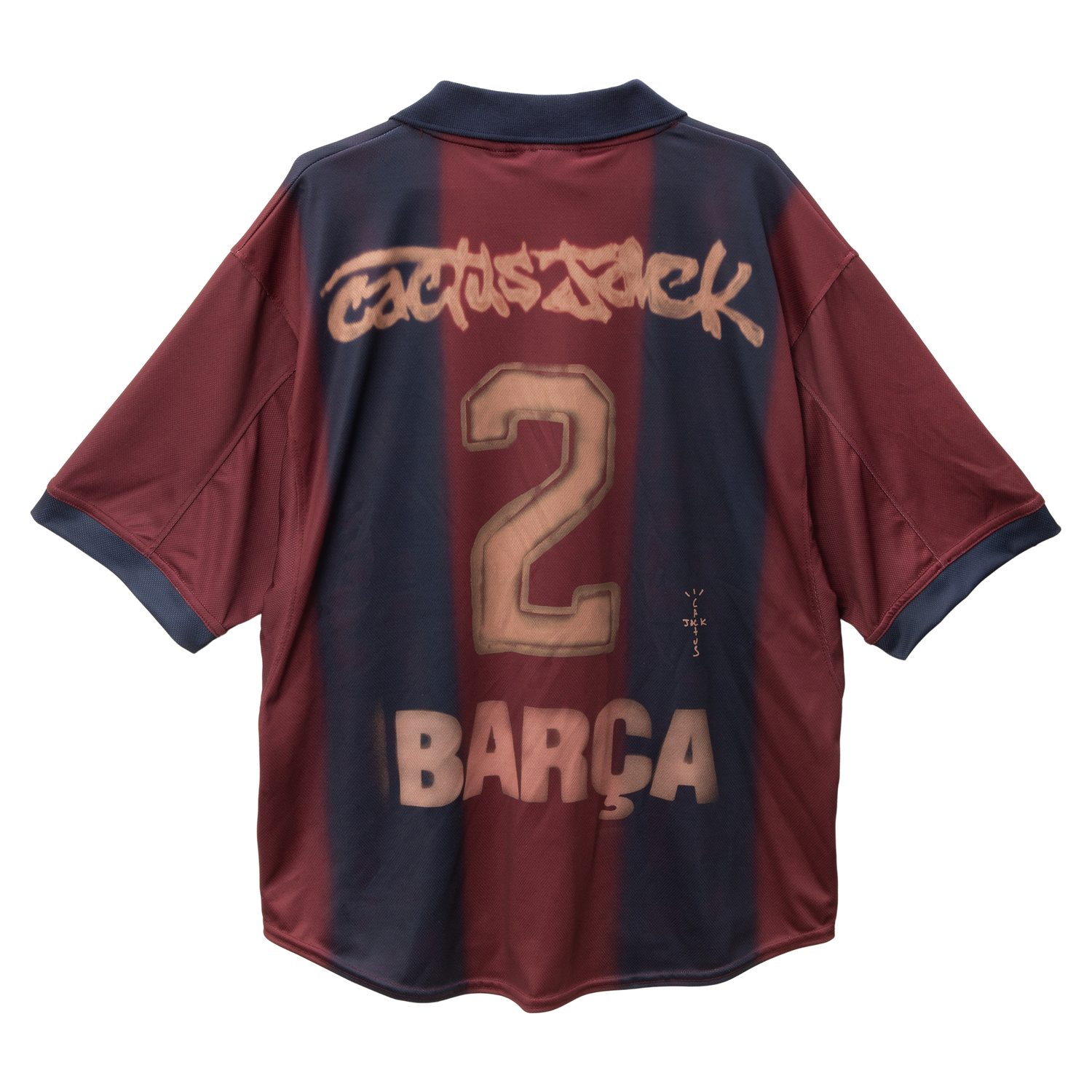 TRAVIS SCOTT X NIKE X FC BARCELONA RETRO HOME SKELETON JERSEY