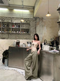 Loose Wide Leg Mopping Trousers
