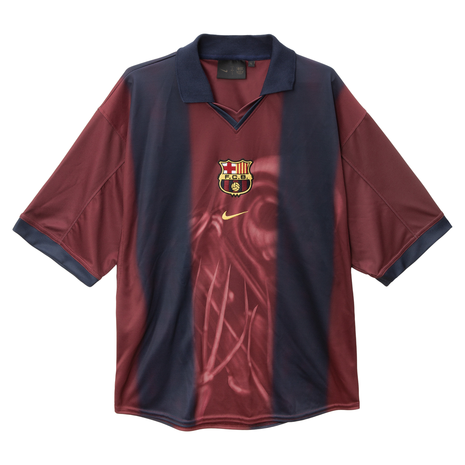 TRAVIS SCOTT X NIKE X FC BARCELONA RETRO HOME SKELETON JERSEY