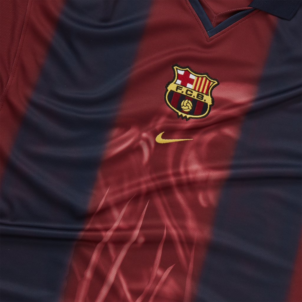 TRAVIS SCOTT X NIKE X FC BARCELONA RETRO HOME SKELETON JERSEY
