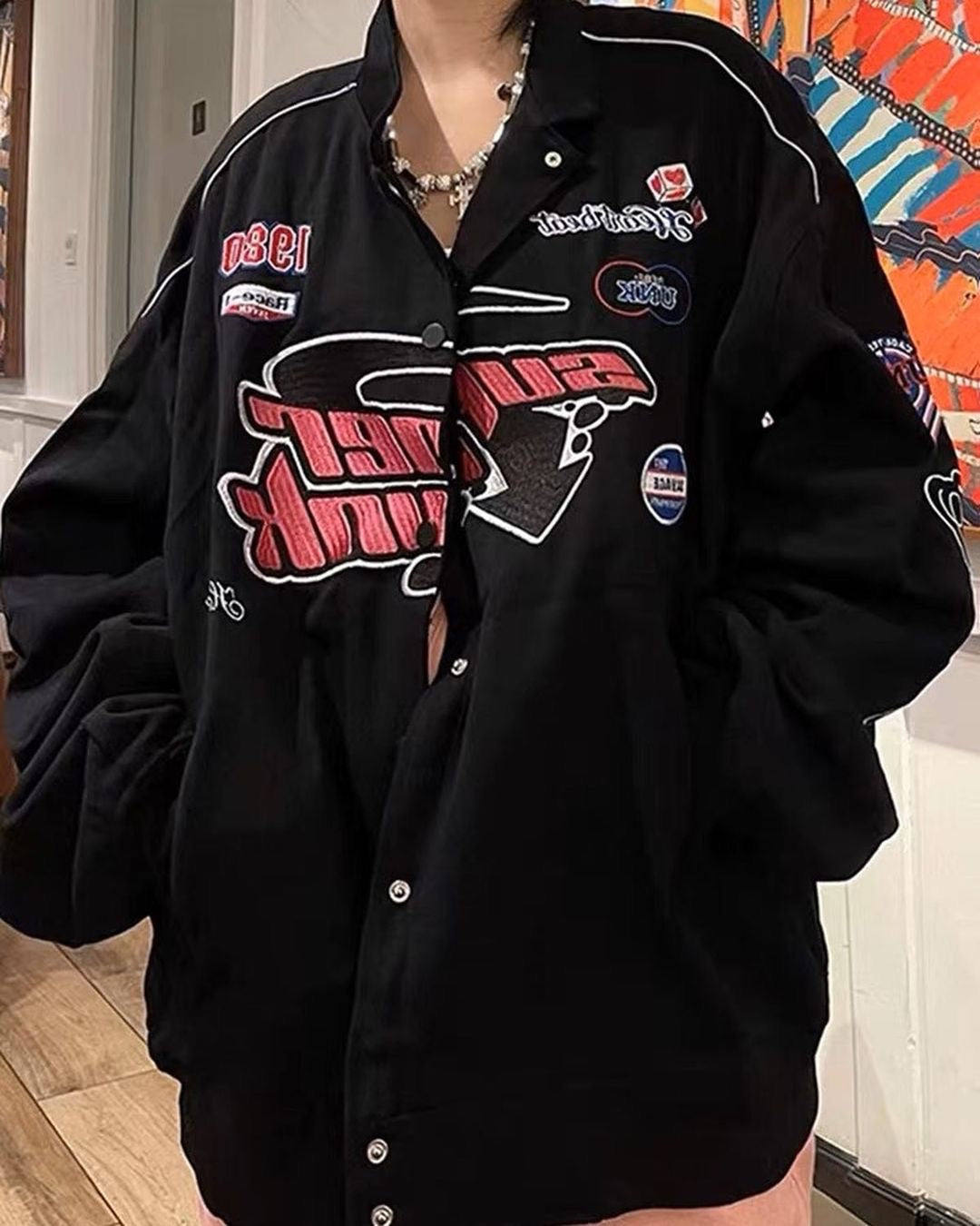 SUPERPUNK HEARTBEAT 1980 BOMBER JACKET