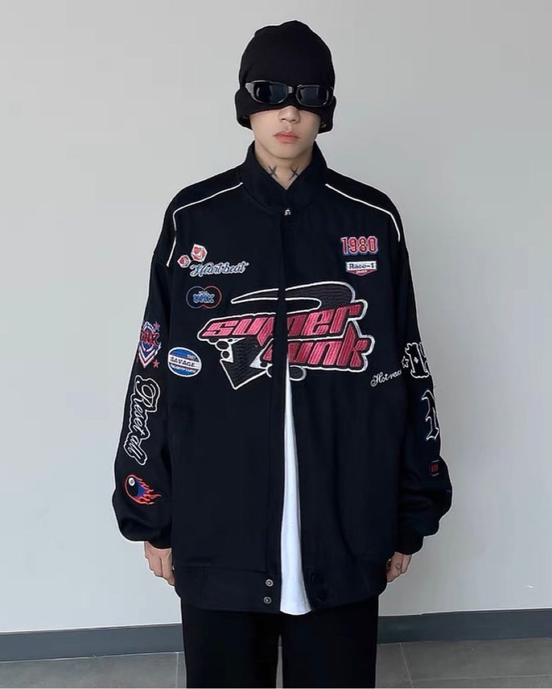 SUPERPUNK HEARTBEAT 1980 BOMBER JACKET