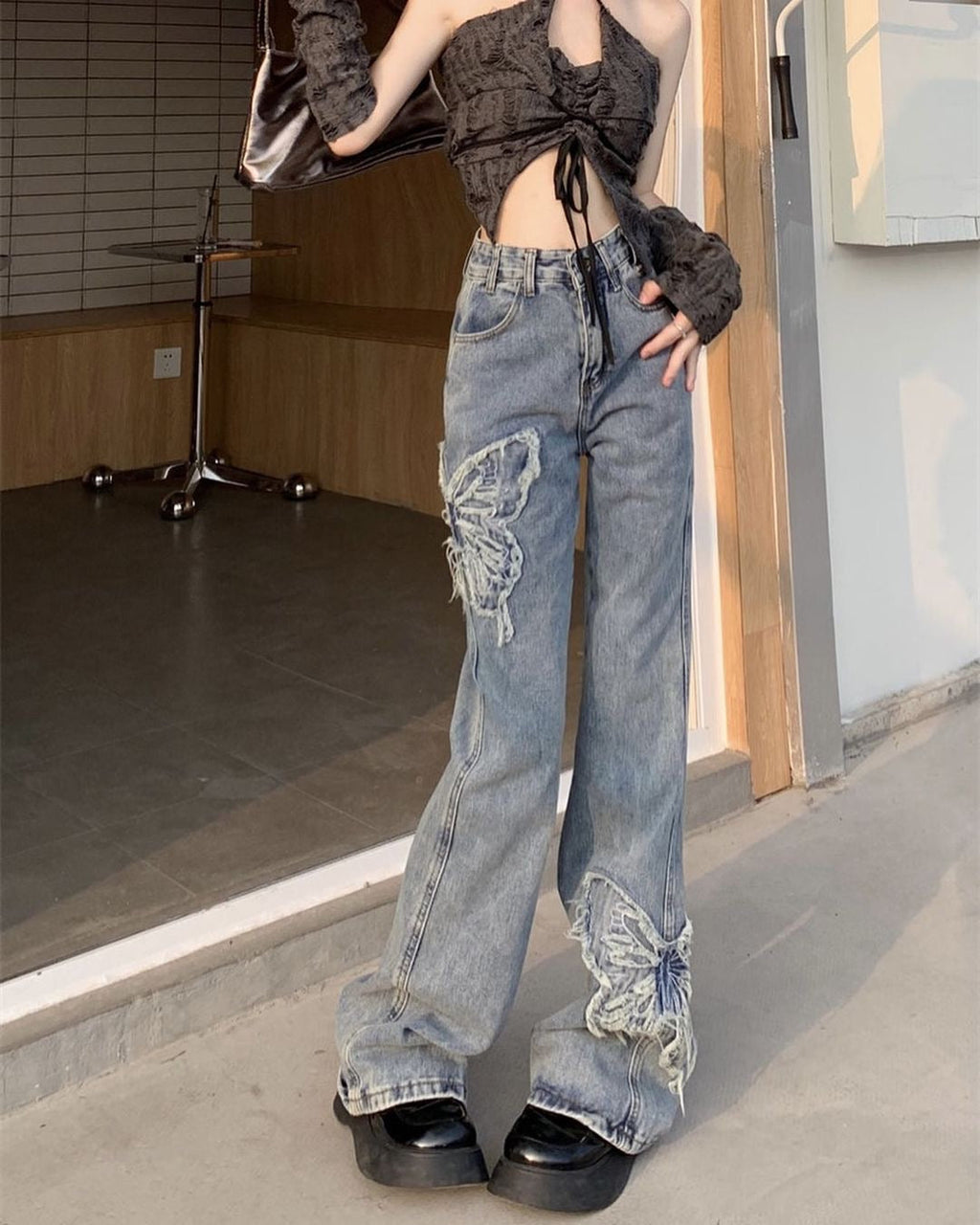 Gothic Butterfly Pants