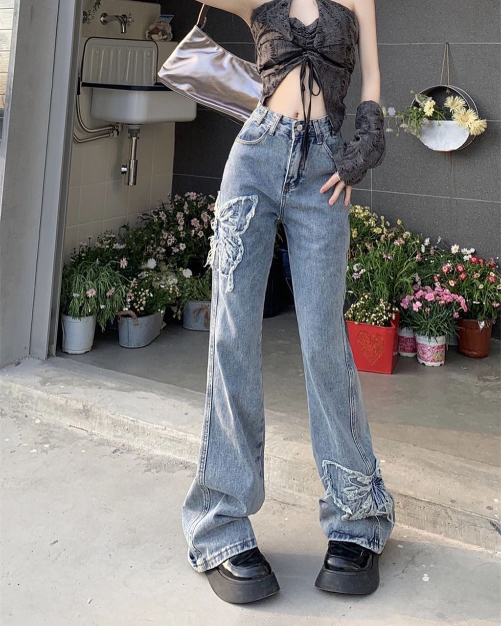 Gothic Butterfly Pants