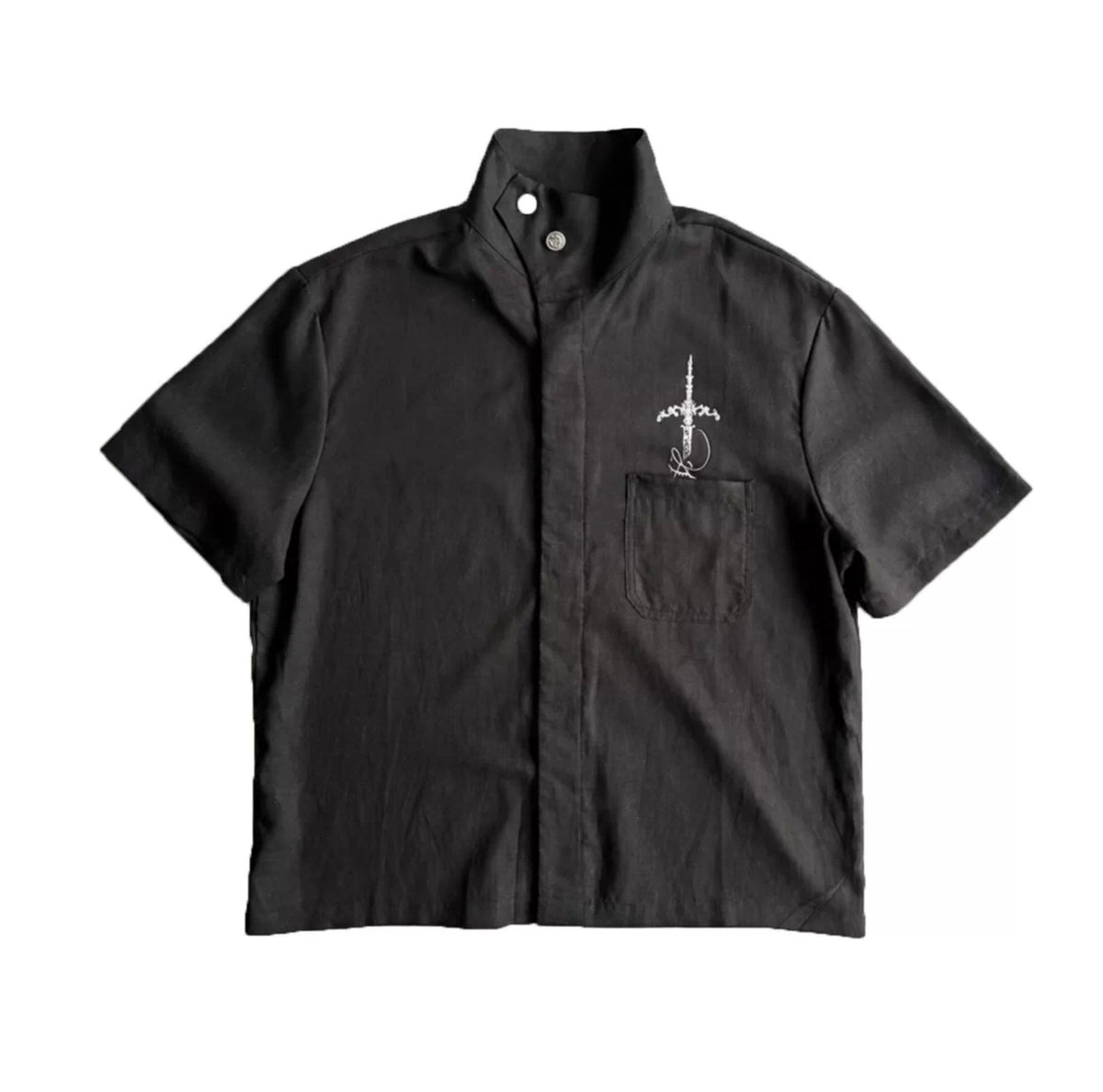 Harrington Cross-Button Shirt