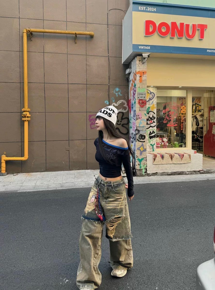 Scrill Pants ll Vintage Washed Denim Pants