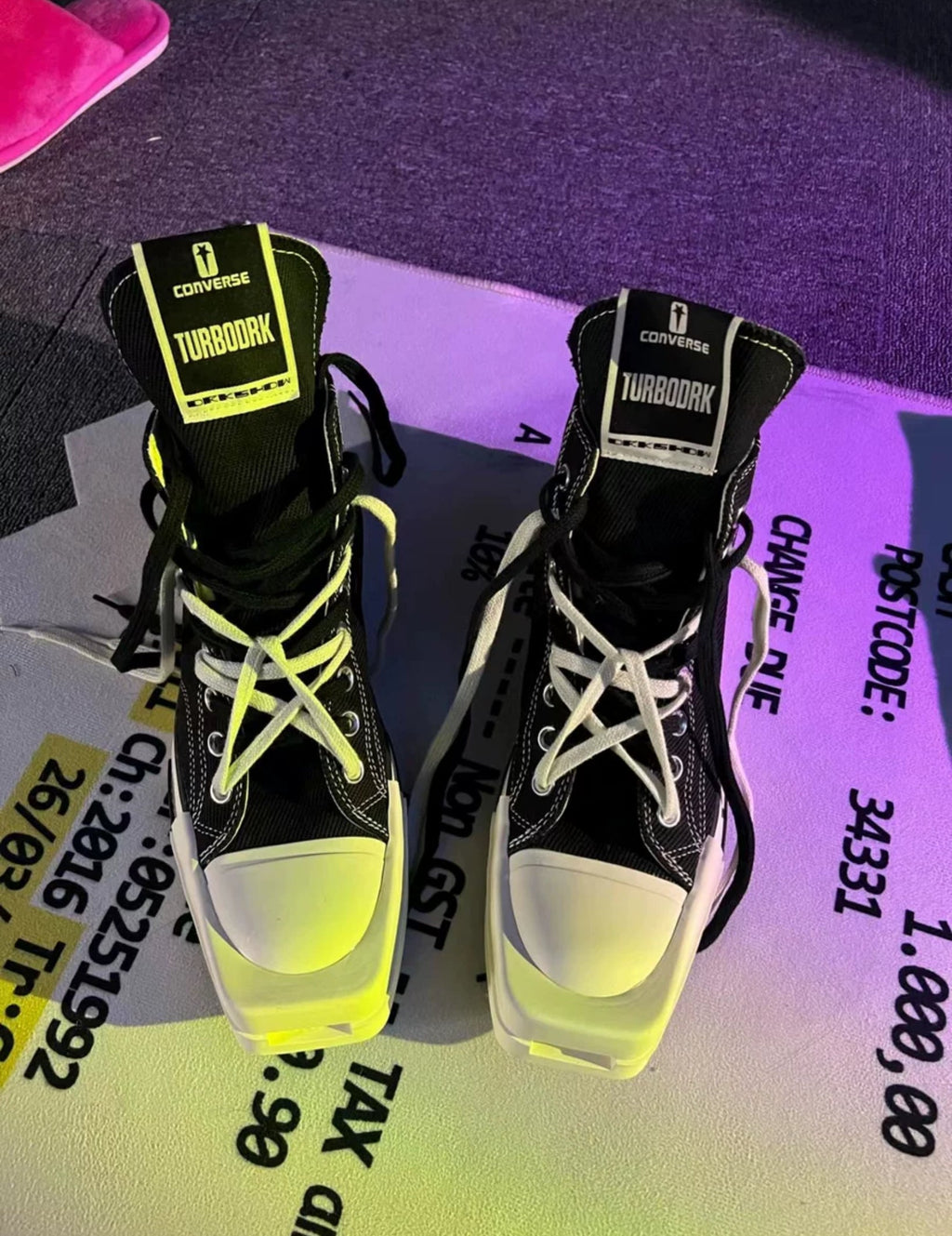 Converse Rick Owens x TURBODRK Chuck 70 High 'Black'