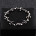 Chroṁe Hearts Floral Bracelet