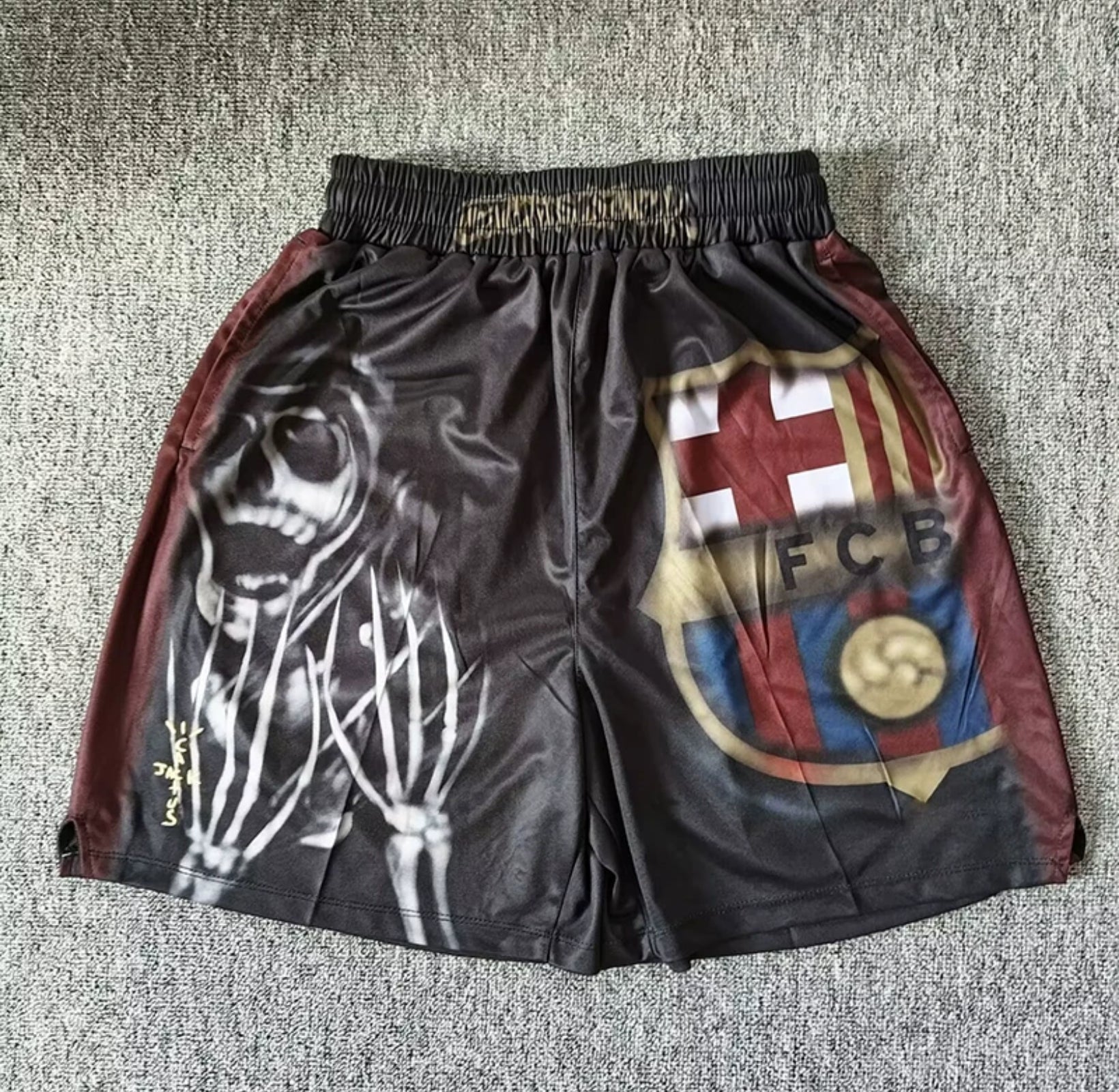 Travis Scott FC Barcelona CJ x Nike x Fcb Skeleton Home Shorts