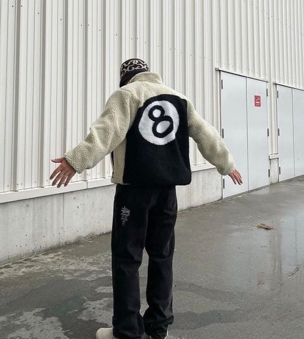 Stussy 8ball Sherpa Reversible Jacket