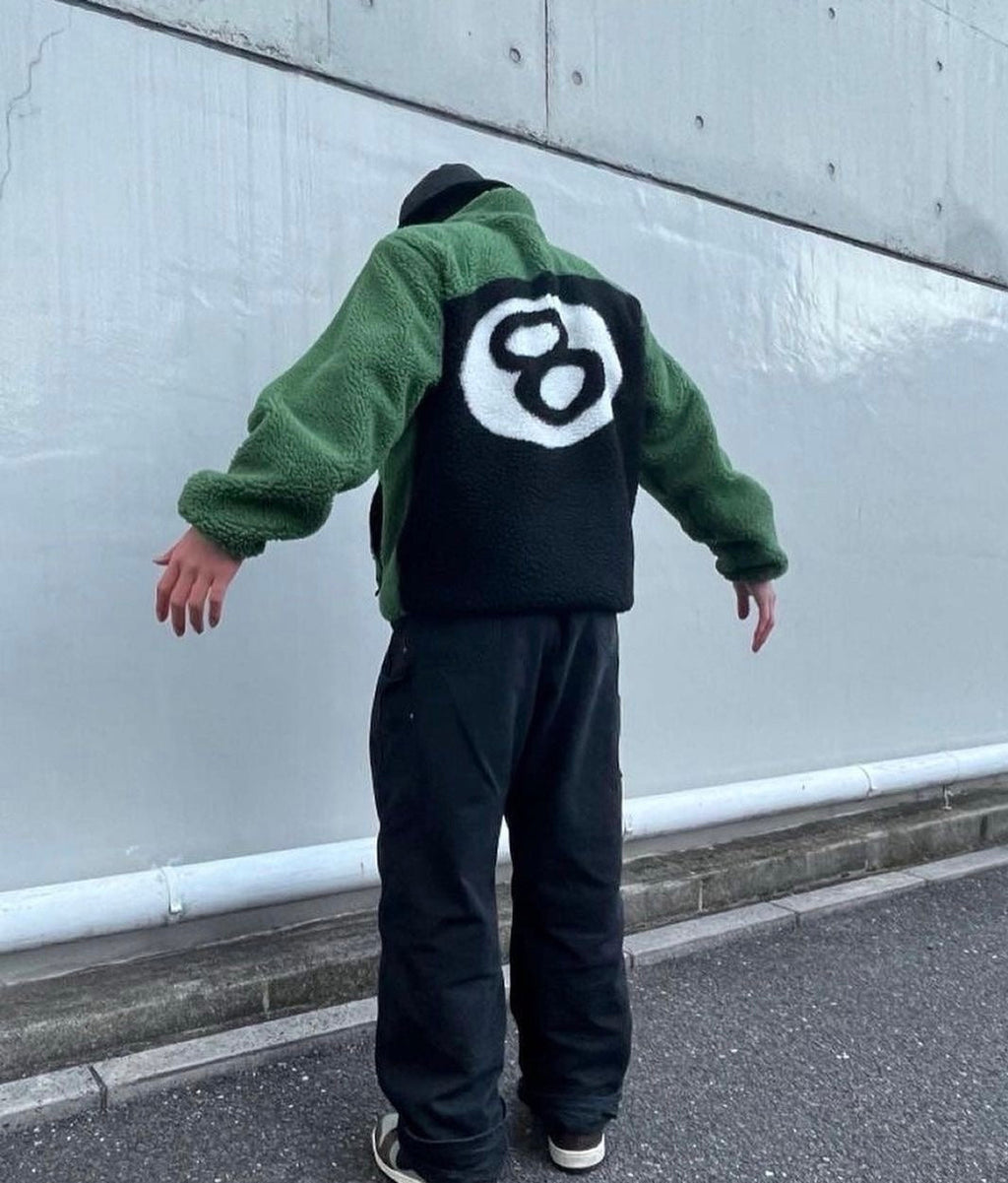Stussy 8ball Sherpa Reversible Jacket