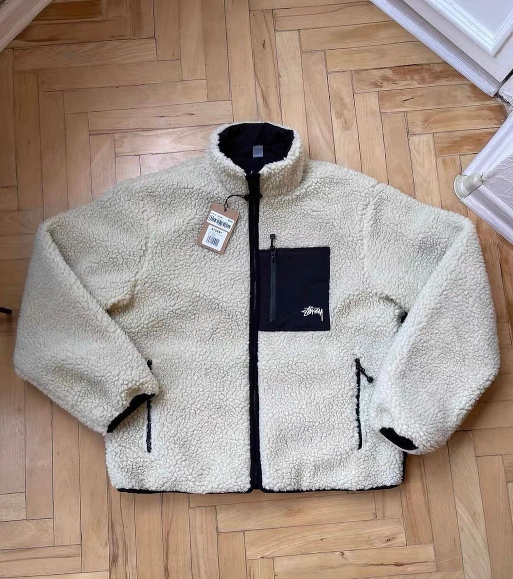 Stussy 8ball Sherpa Reversible Jacket