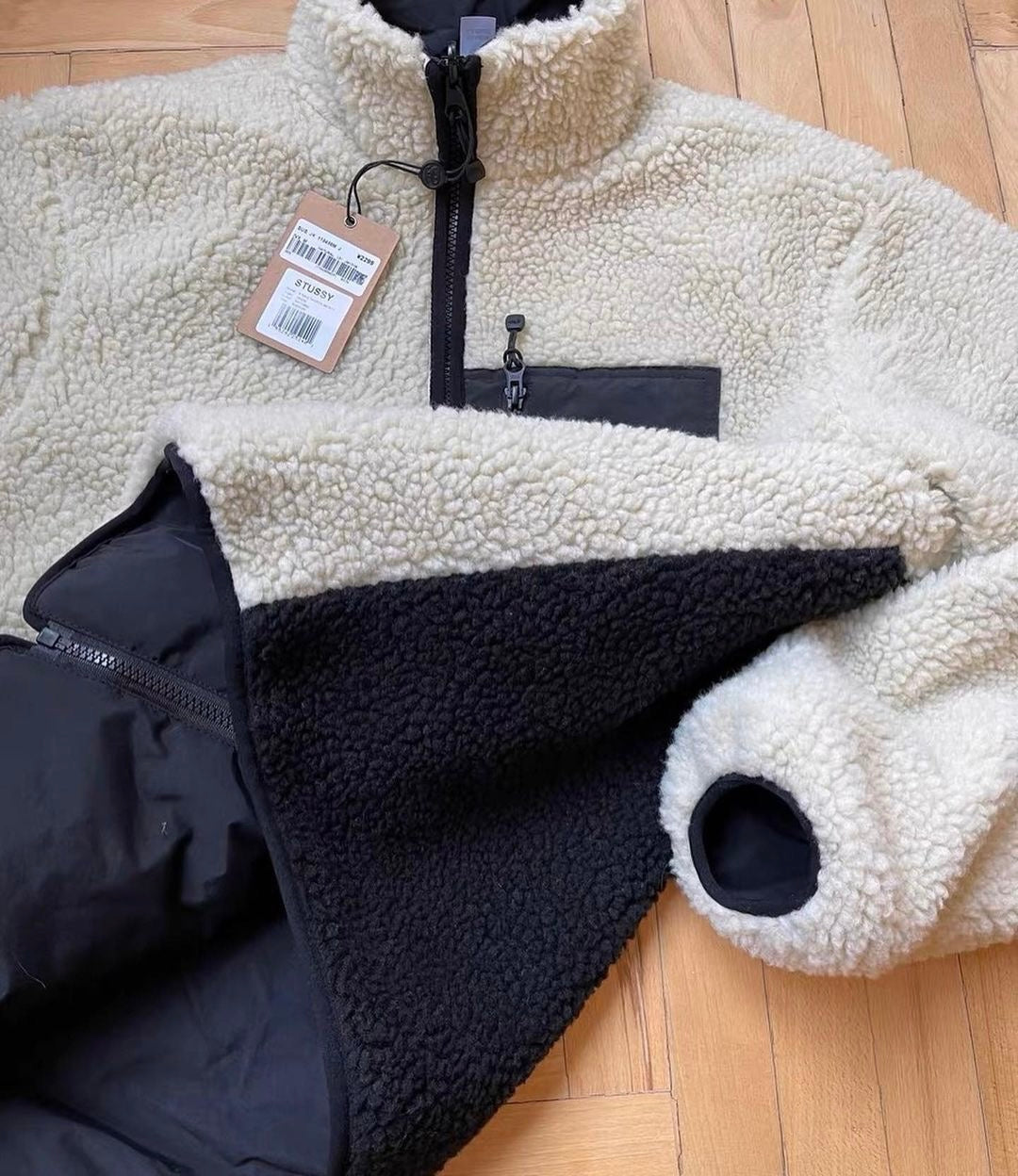 Stussy 8ball Sherpa Reversible Jacket