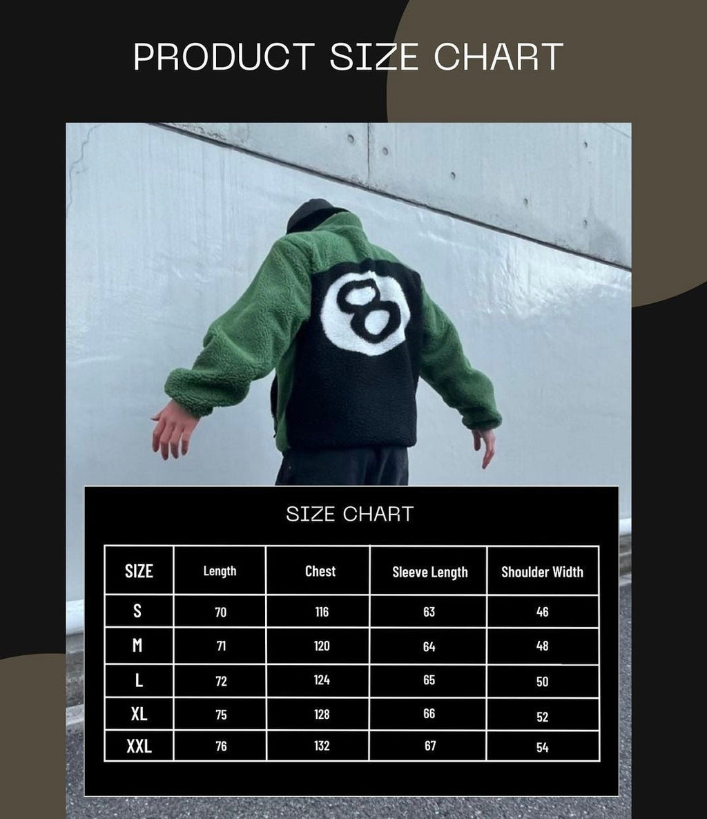 Stussy 8ball Sherpa Reversible Jacket