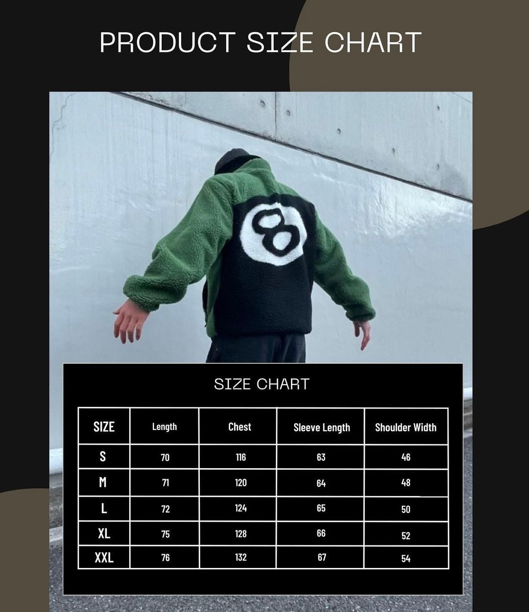 Stussy 8ball Sherpa Reversible Jacket