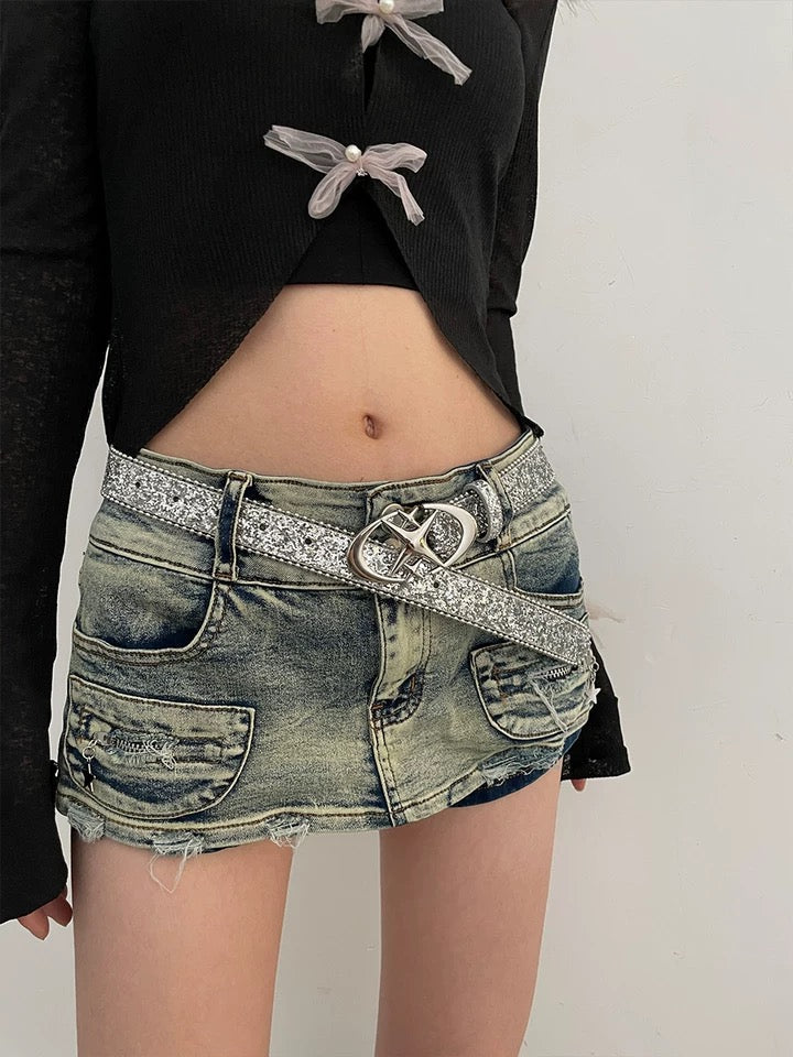 Y2K UNISTAR BUCKLE BELT