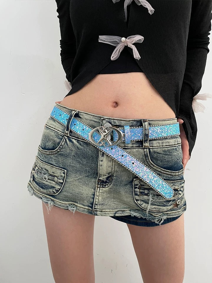 Y2K UNISTAR BUCKLE BELT