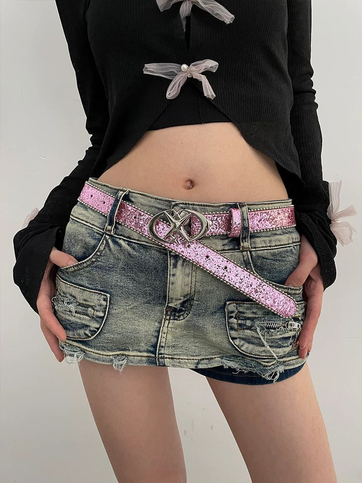 Y2K UNISTAR BUCKLE BELT